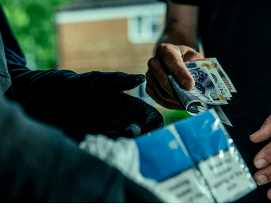money-handover